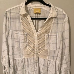 Plaid Anthropology Blouse